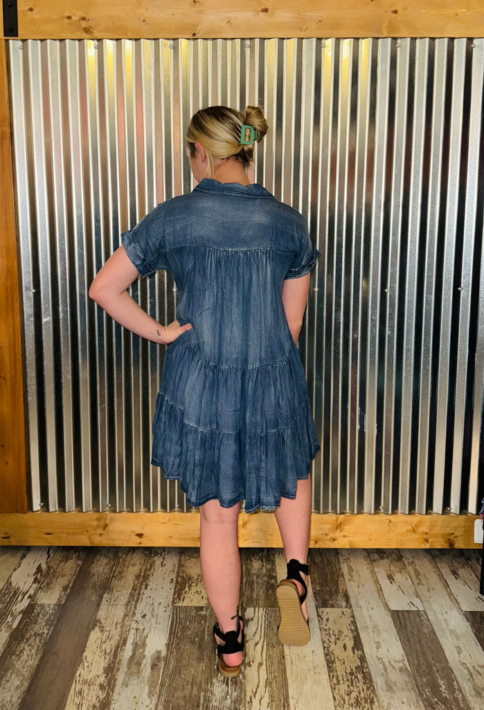 Denim Baby Doll Dress