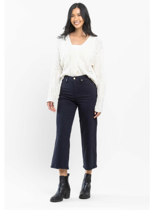 Judy Blue Wide Leg Crop Jean