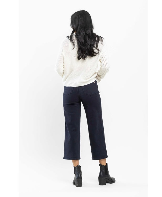 Judy Blue Wide Leg Crop Jean