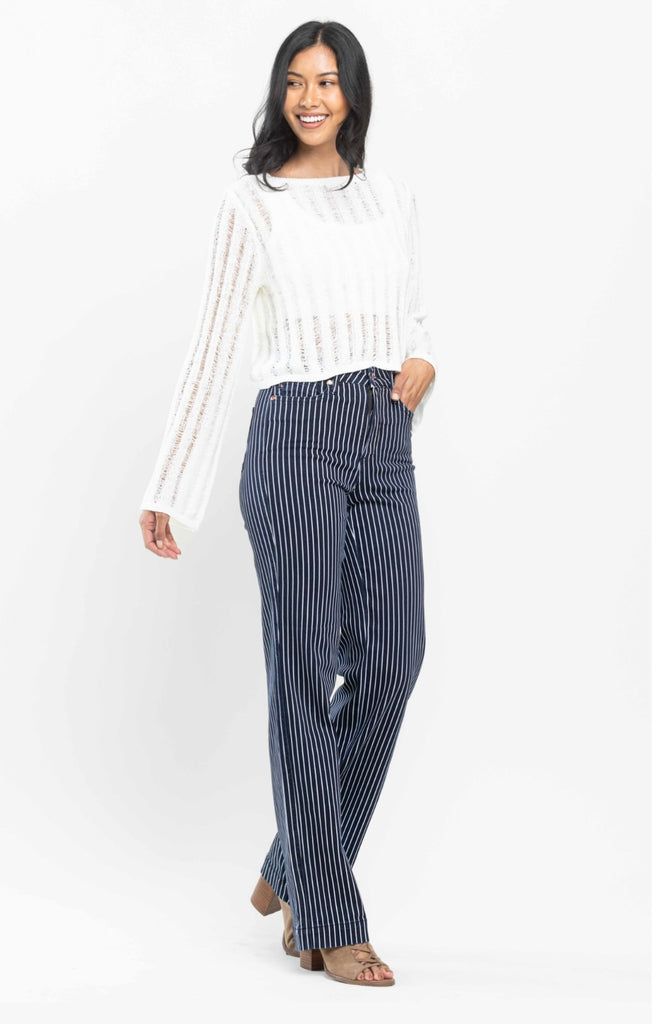 Judy Blue Pin Stripe Denim Jeans