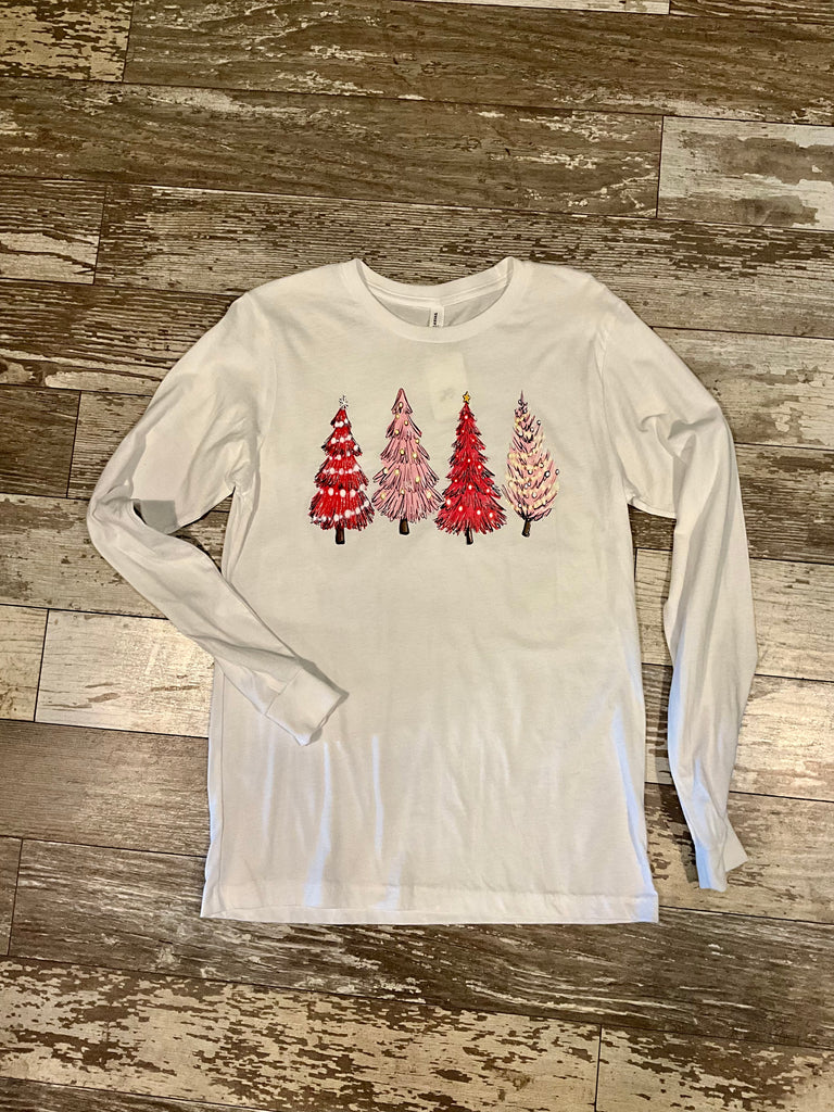 Pink Christmas Trees T-shirt