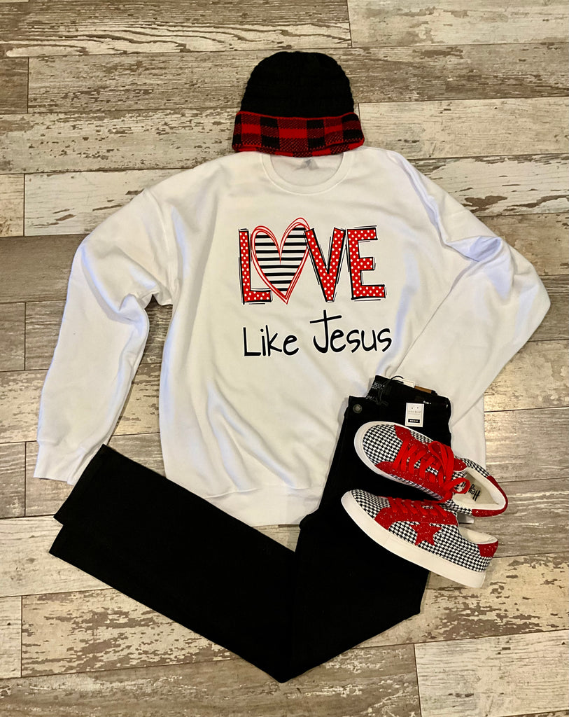 Bella Canvas Love Like Jesus Sweatshirt