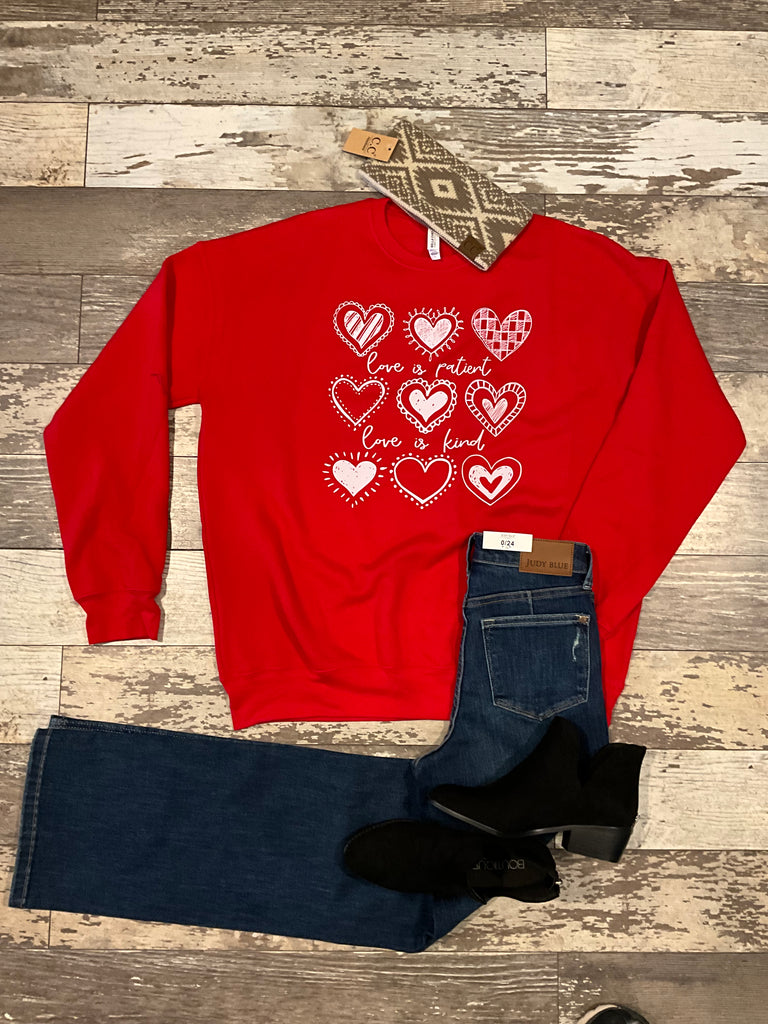 Bella Canvas Love is Patient Sweatshirt