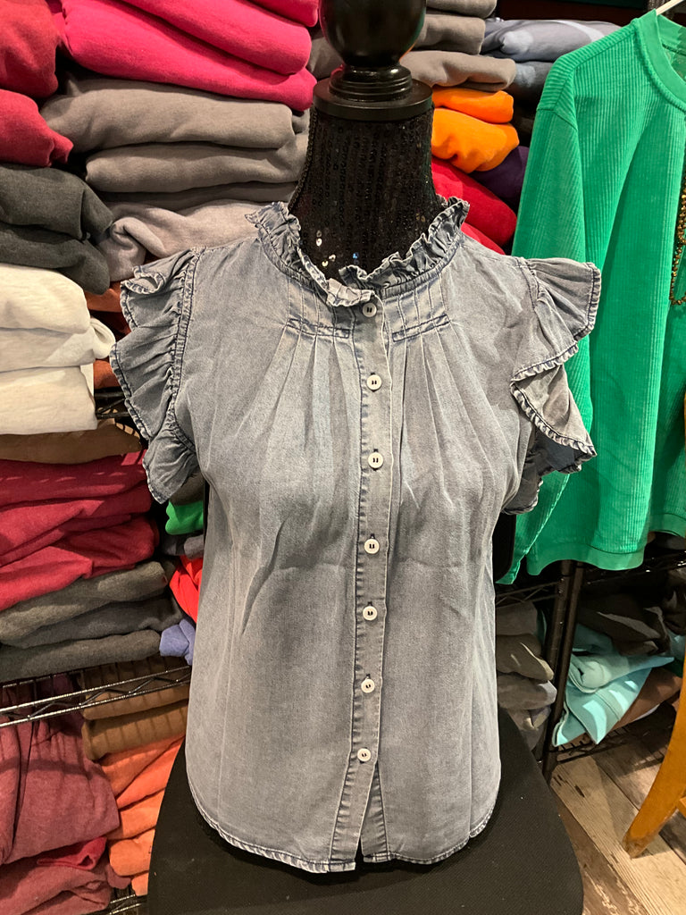So Me Chambray Top